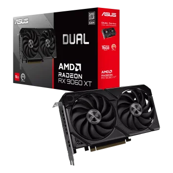 ASUS Dual Radeon RX 9060 XT GPU Vaizdo Plokštė | 16GB, GDDR6
