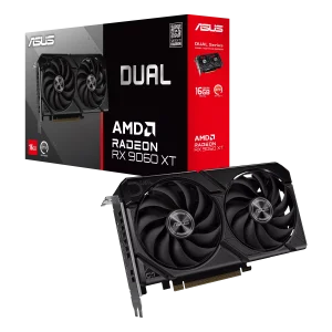 ASUS Dual Radeon RX 9060 XT GPU Vaizdo Plokštė | 16GB, GDDR6
