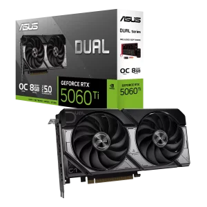ASUS Dual GeForce RTX 5060 Ti GPU Vaizdo Plokštė | 8GB, GDDR7, OC Edition