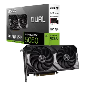 ASUS Dual GeForce RTX 5060 GPU Vaizdo Plokštė | 8GB, GDDR7, OC Edition