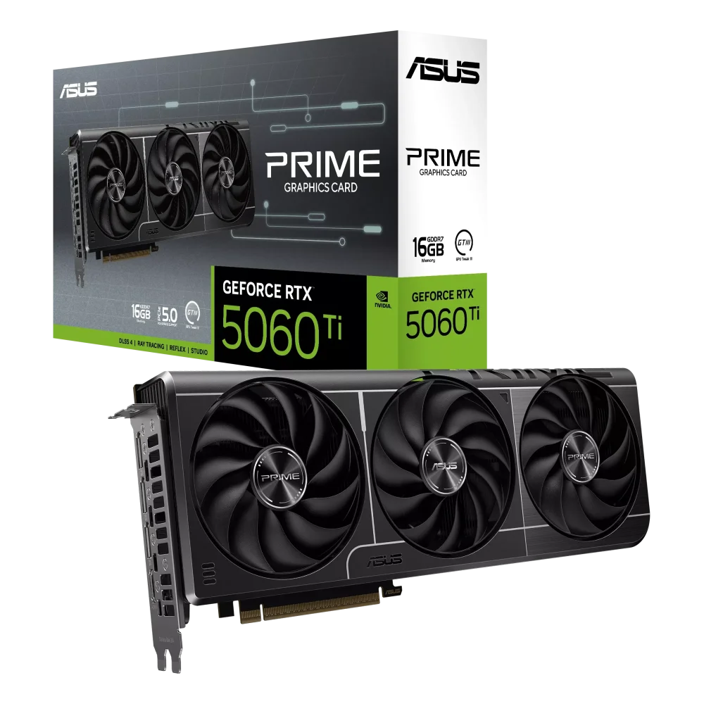 ASUS PRIME GeForce RTX 5060 Ti GPU Vaizdo Plokštė | 8GB, GDDR7