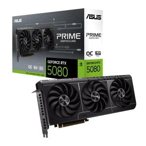 ASUS PRIME GeForce RTX 5080 GPU Vaizdo Plokštė | 16GB, GDDR7, OC Edition
