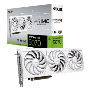 ASUS Prime GeForce RTX 5070 White GPU Vaizdo Plokštė | 12GB, GDDR7, OC Edition