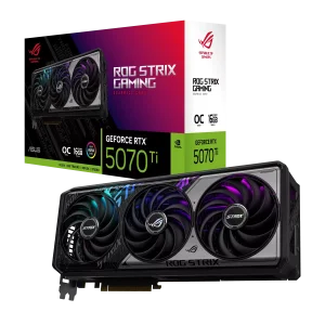 ASUS ROG Strix GeForce RTX 5070 Ti GPU Vaizdo Plokštė | 16GB, GDDR7, OC Edition