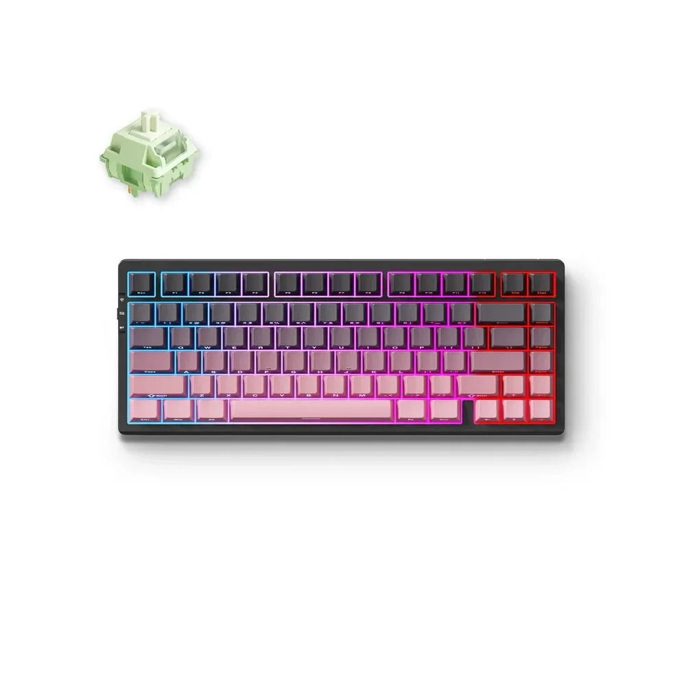 MCHOSE G75 Pro Wireless Belaidė Žaidimų Klaviatūra | Black Pink, Huano Matcha Latte V2