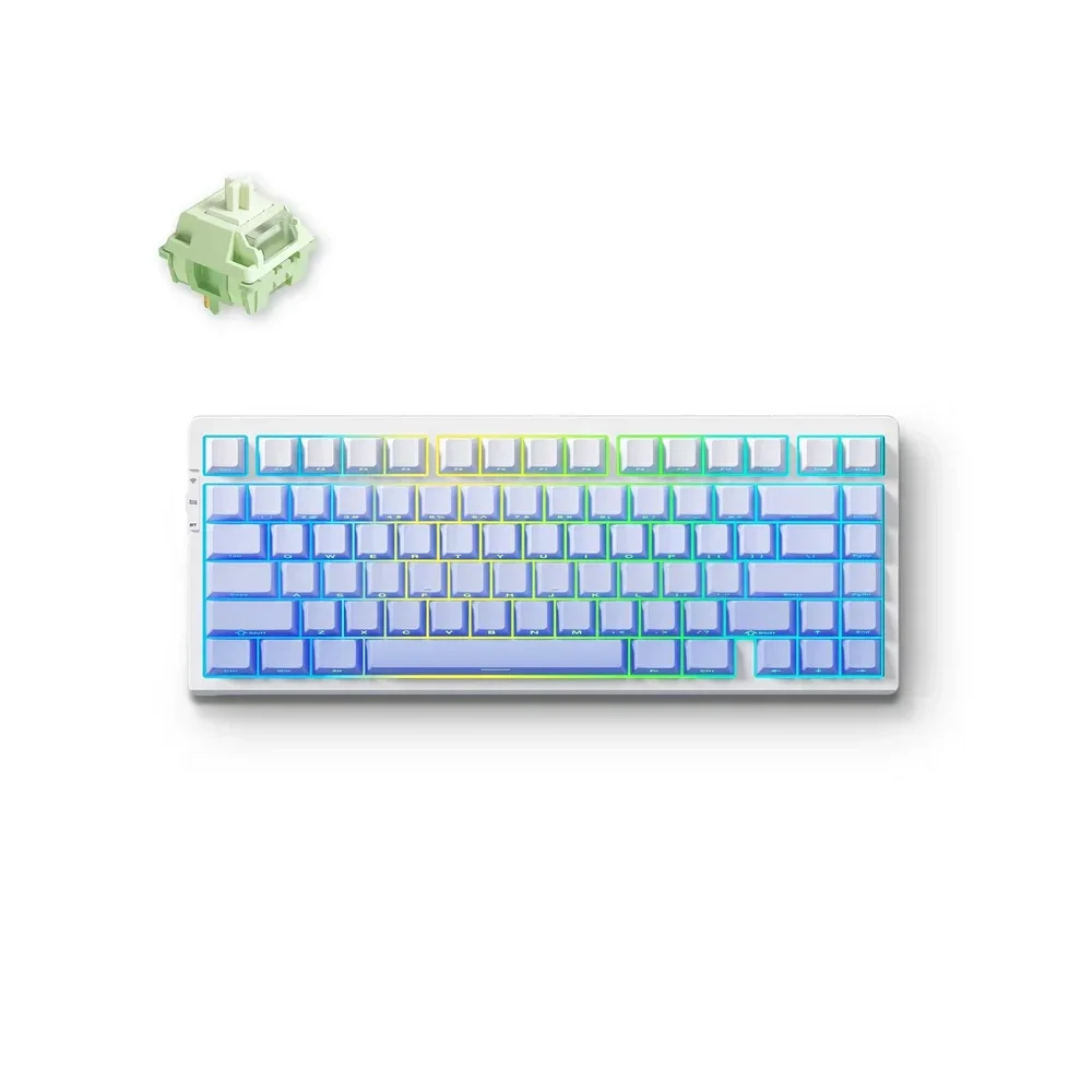 MCHOSE G75 Pro Wireless Belaidė Žaidimų Klaviatūra | Glacier Gradient, Huano Matcha Latte V2