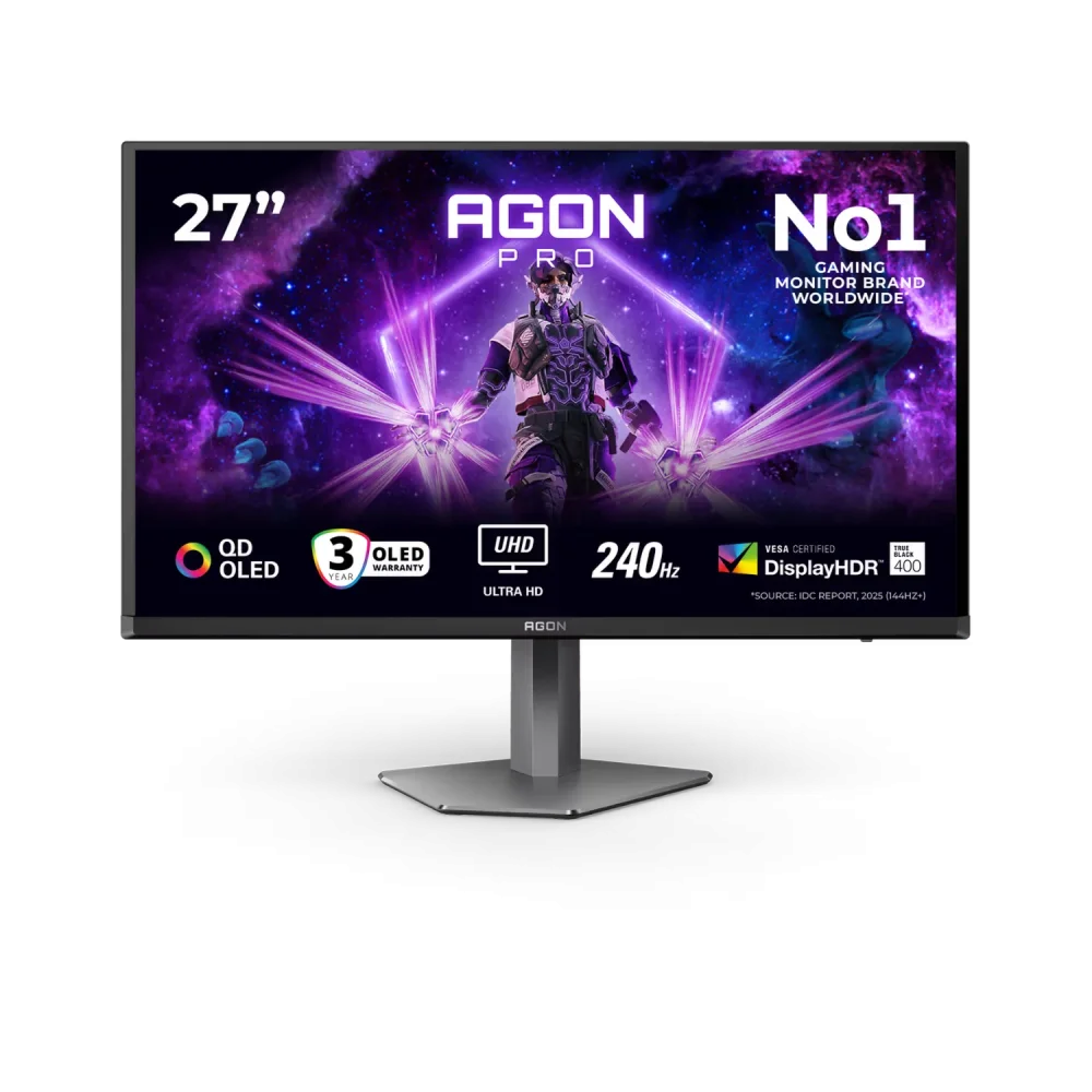 AOC AGON Pro AG276UZD Monitorius | 27", UHD, OLED, 240 Hz