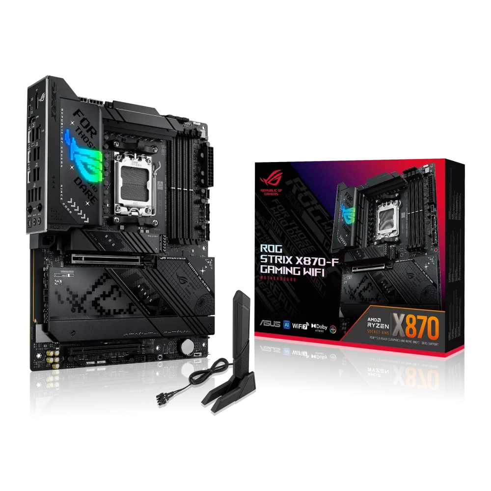 ASUS ROG STRIX X870-F GAMING WIFI Pagrindinė Plokštė | ATX, AM5, DDR5