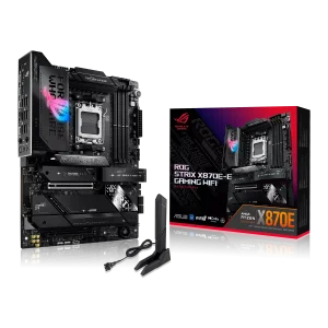 ASUS ROG STRIX X870E-E GAMING WIFI Pagrindinė Plokštė | ATX, AM5, DDR5