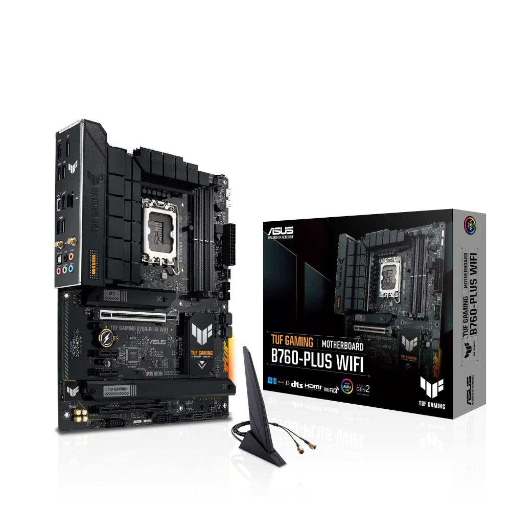 ASUS TUF GAMING B760-PLUS WIFI Pagrindinė Plokštė | ATX, LGA1700, DDR5