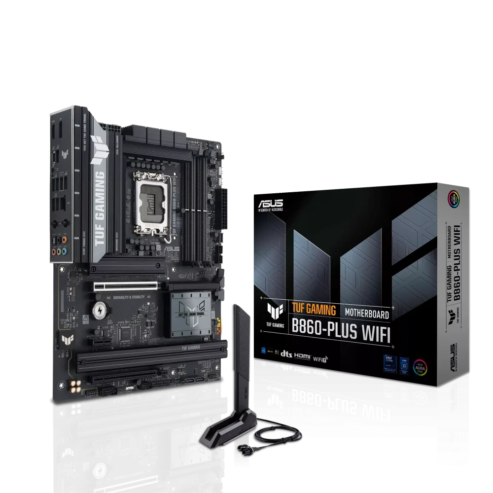 ASUS TUF GAMING B860-PLUS WIFI Pagrindinė Plokštė | ATX, LGA1851, DDR5