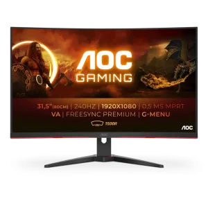 AOC C32G2ZE/BK Monitorius | 31.5", FHD, Curved VA, 240 Hz