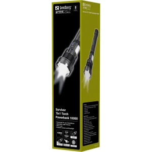 SANDBERG Survivor 7in1 Torch Powerbank Išorinė Baterija Žibintuvėlis