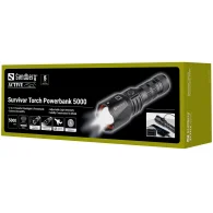 SANDBERG Survivor Torch Powerbank 5000 Išorinė Baterija Žibintuvėlis