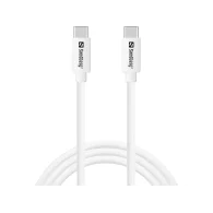 SANDBERG USB-C Charge Cable 65W Kabelis | White, 1 m