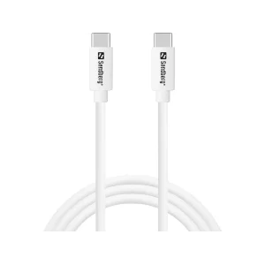 SANDBERG USB-C Charge Cable 65W Kabelis | White, 1 m