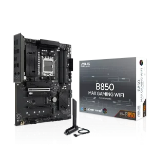 ASUS B850 MAX GAMING WIFI Pagrindinė Plokštė | ATX, AM5, DDR5