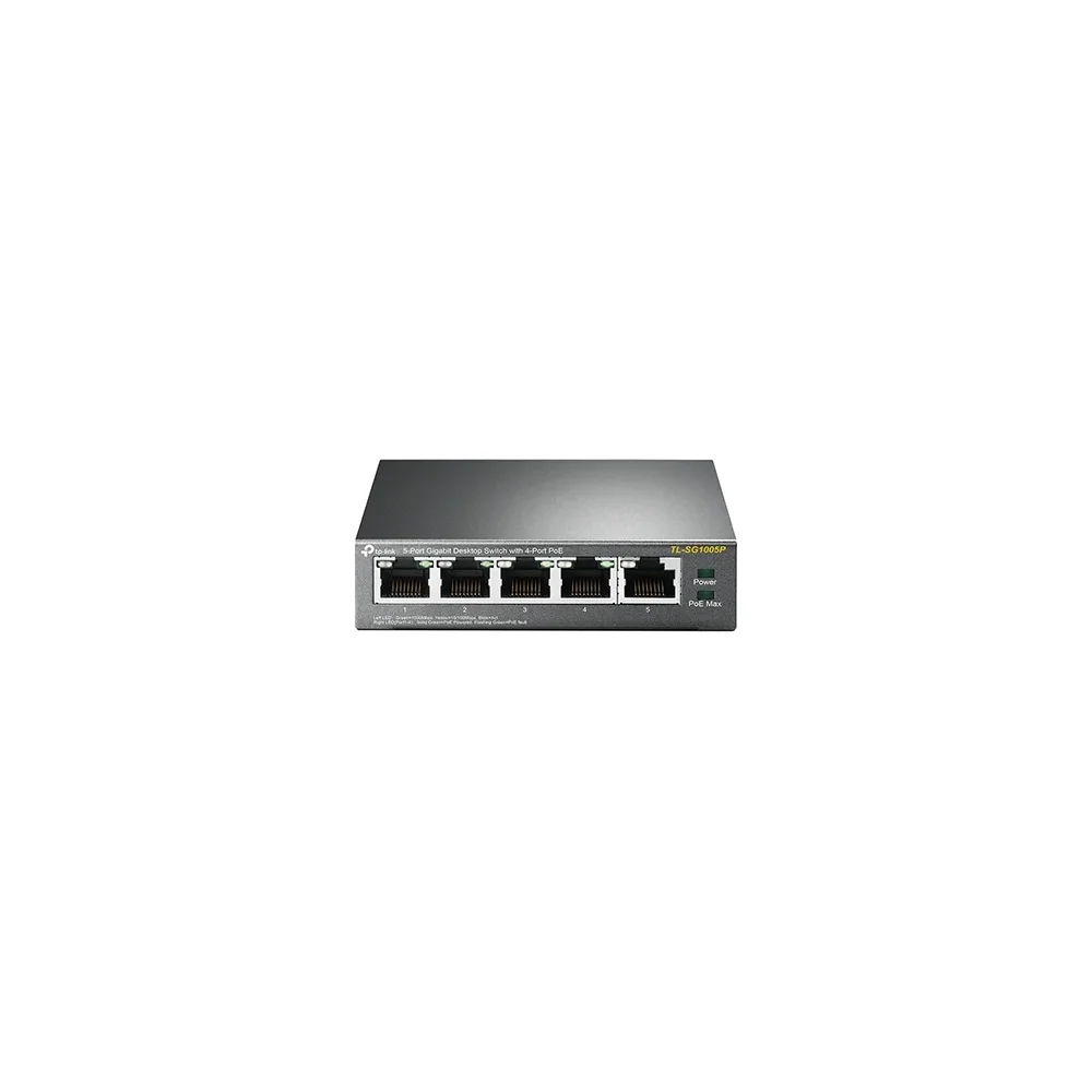 TP-LINK TL-SG1005P 5-Port Gigabit Desktop Switch with 4-Port PoE Komutatorius