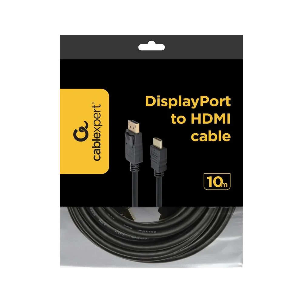 CABLEXPERT 4K DisplayPort to HDMI cable Kabelis | Black, 10 m