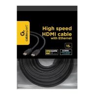 CABLEXPERT High speed HDMI cable with Ethernet Kabelis | Black, 15 m