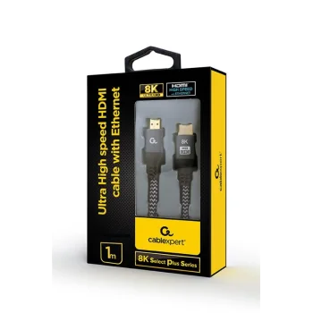 CABLEXPERT Ultra High speed HDMI cable with Ethernet 8K Select Plus Series Kabelis | Black, 1 m
