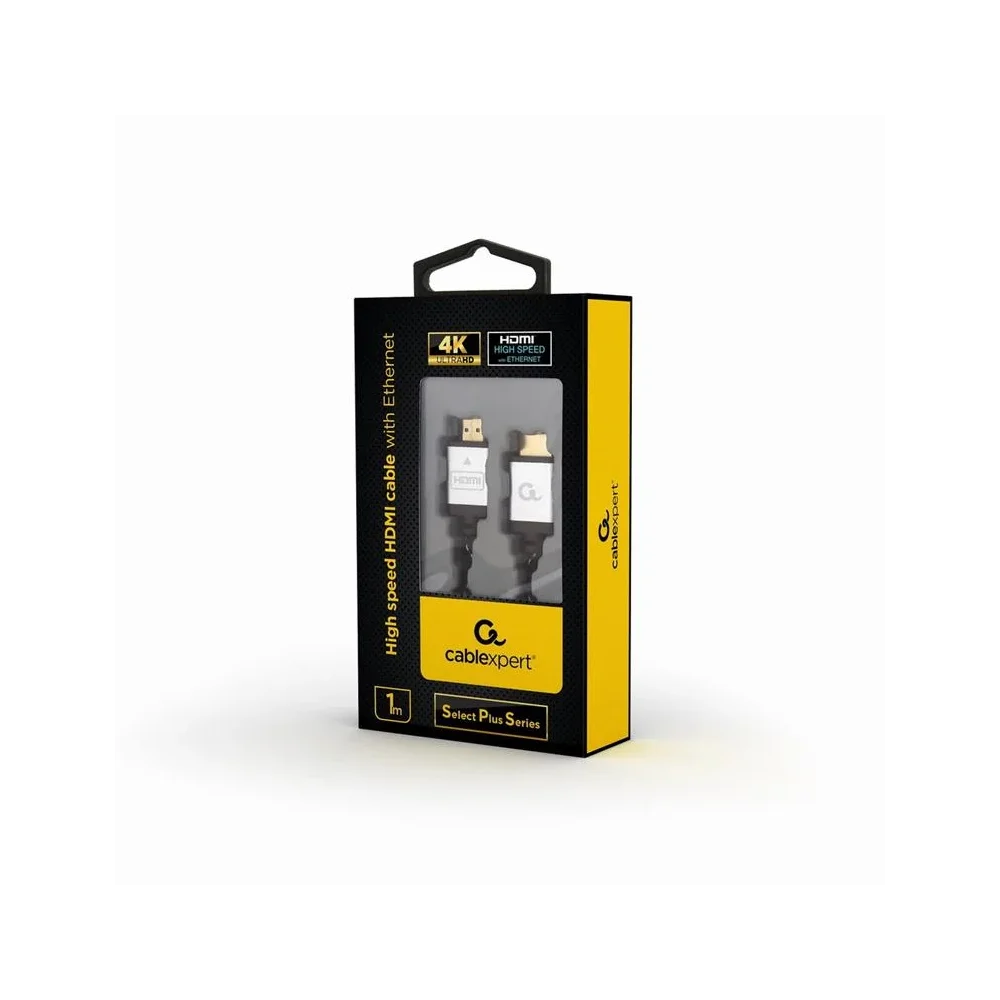 CABLEXPERT High speed HDMI cable with Ethernet Select Plus Series Kabelis | Black, 1 m