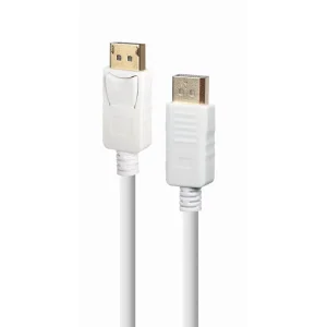 CABLEXPERT DisplayPort cable 4K Kabelis | White, 1.8 m