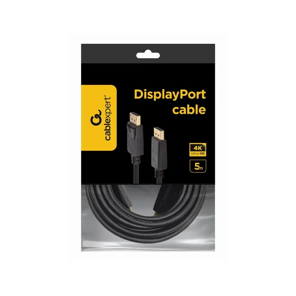 CABLEXPERT DisplayPort cable 4K Kabelis | Black, 5 m