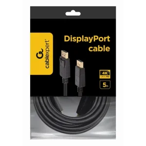 CABLEXPERT DisplayPort cable 4K Kabelis | Black, 5 m