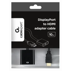 CABLEXPERT DisplayPort to HDMI adapter cable Adapteris | Black, 0.1 m