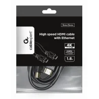 CABLEXPERT High speed HDMI cable with Ethernet Select Series Kabelis | Black, 1.8 m