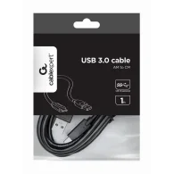 CABLEXPERT USB 3.0 AM to Type-C cable Kabelis | Black, 1 m