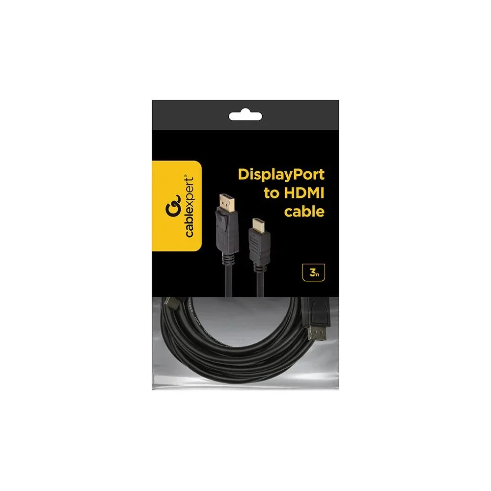 CABLEXPERT 4K DisplayPort to HDMI cable Kabelis | Black, 3 m