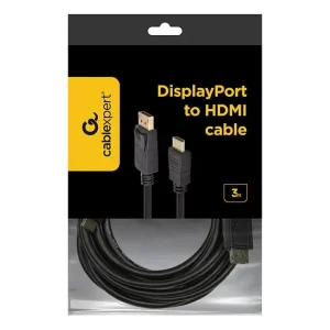CABLEXPERT 4K DisplayPort to HDMI cable Kabelis | Black, 3 m