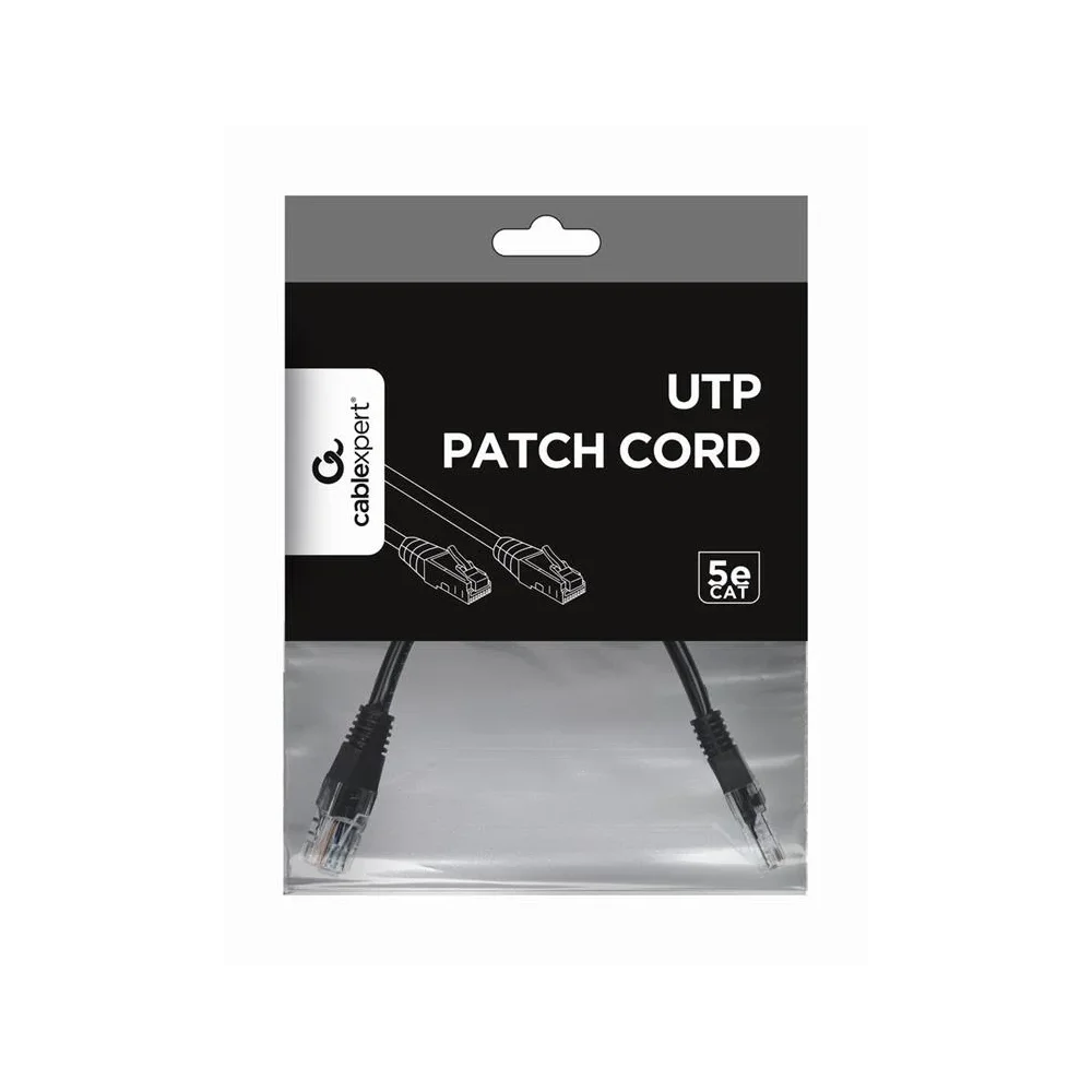 CABLEXPERT CAT5e UTP Patchcord Kabelis | Black, 3 m