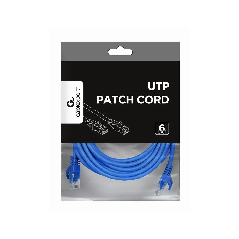CABLEXPERT UTP Cat6 Patchcord Kabelis | Blue, 5 m