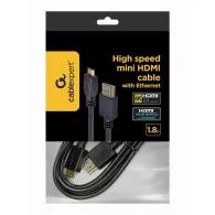 CABLEXPERT High speed mini HDMI cable with Ethernet Kabelis | Black, 1.8 m
