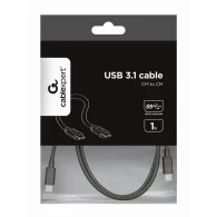 CABLEXPERT USB 3.1 Type-C cable Kabelis | Black, 1 m