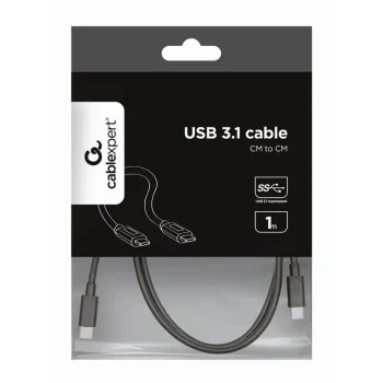 CABLEXPERT USB 3.1 Type-C cable Kabelis | Black, 1 m