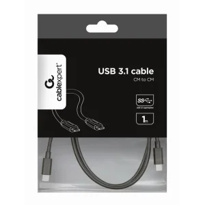 CABLEXPERT USB 3.1 Type-C cable Kabelis | Black, 1 m