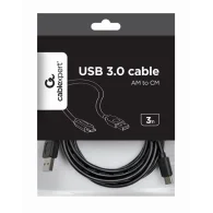 CABLEXPERT USB 2.0 AM to Type-C cable Kabelis | Black, 3 m