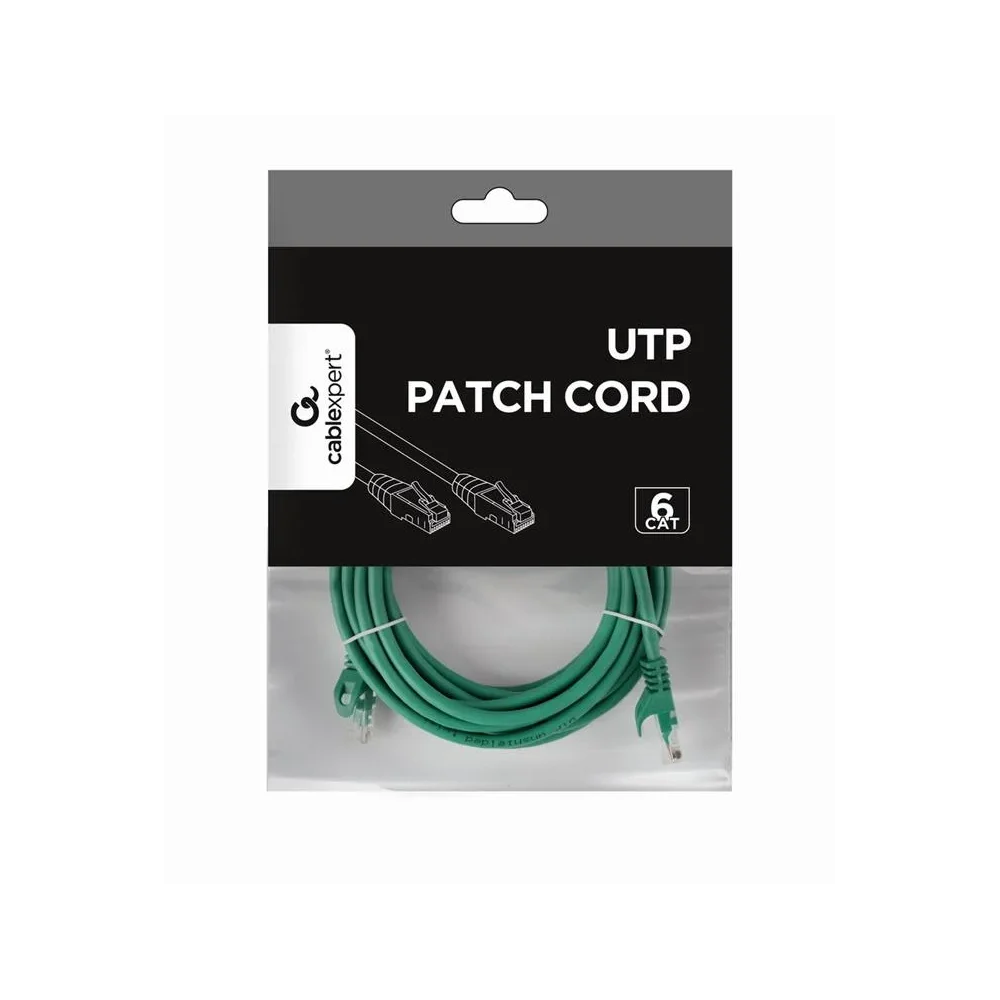 CABLEXPERT UTP Cat6 Patchcord Kabelis | Green, 5 m