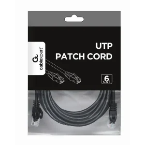 CABLEXPERT UTP Cat6 Patchcord Kabelis | Black, 5 m