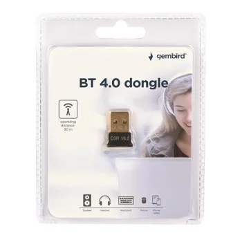 GEMBIRD USB BT v.4.0 Dongle Adapteris | Black