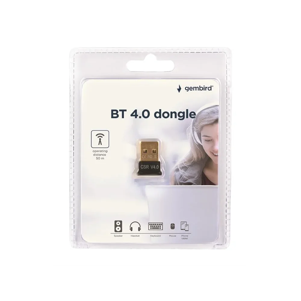 GEMBIRD USB BT v.4.0 Dongle Adapteris | Black