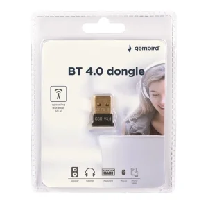 GEMBIRD USB BT v.4.0 Dongle Adapteris | Black