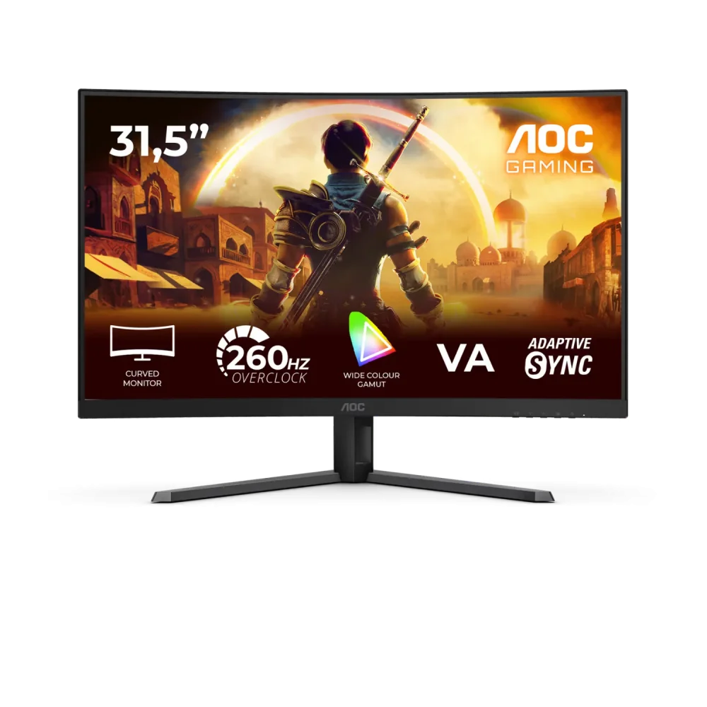 AOC C32G42ZE Monitorius | 31.5", FHD, Curved VA, 260 Hz