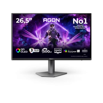 AOC AGON Pro AG276QKD2 Monitorius | 26.5", QHD, OLED, 500 Hz