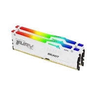 KINGSTON FURY Beast 32GB DDR5 RAM Atmintis | 6000 MT/s, CL30, 2x16GB, White, RGB