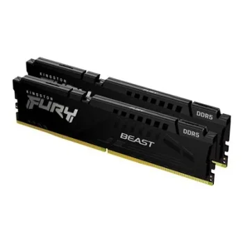 KINGSTON FURY Beast 64GB DDR5 RAM Atmintis | 6000 MT/s, CL36, 2x32GB, Black